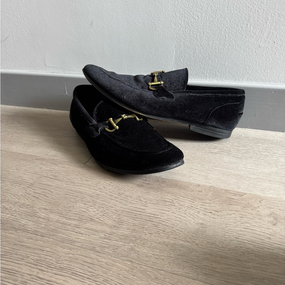 Black Velvet Steve Madden Men’s Loafers